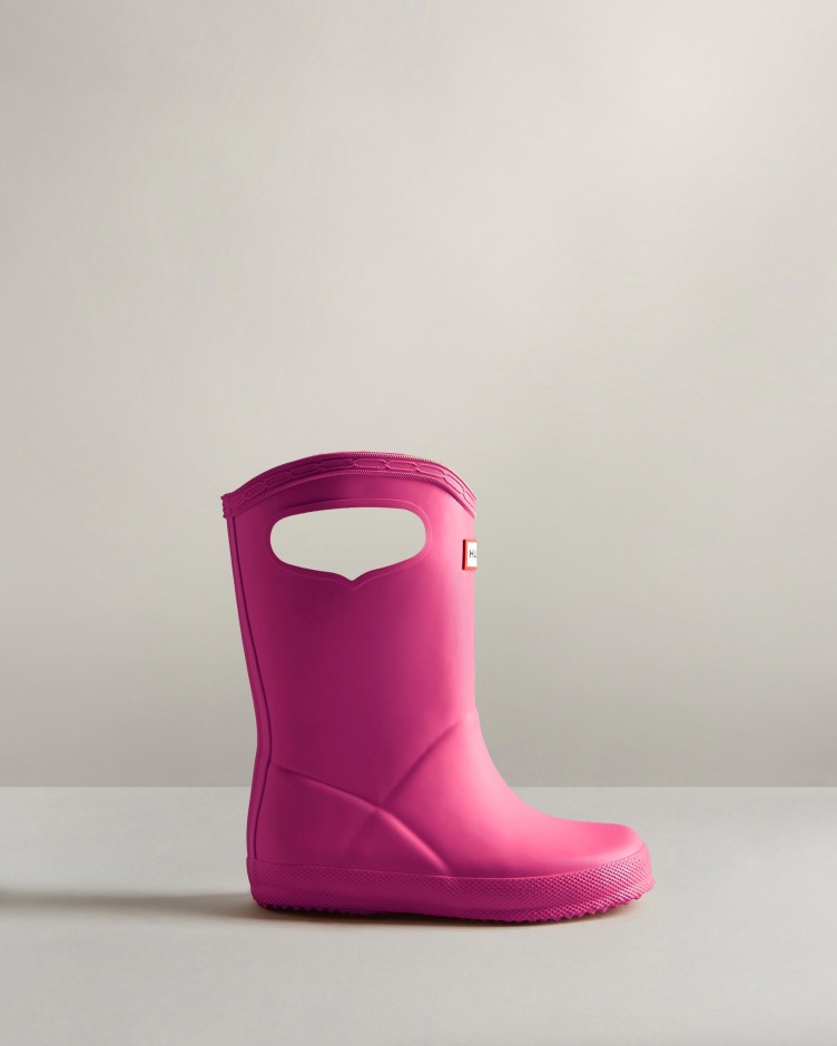 Hunter Kids First (18 Meses A 8 Anos) Botas De Chuva Rosa Prismático