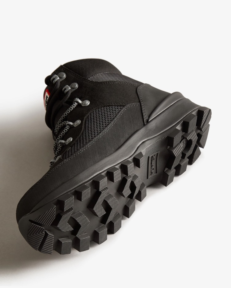 Botas De Comando Com Cordões Isoladas Para Mulheres Caçadoras Exploradoras Pretas