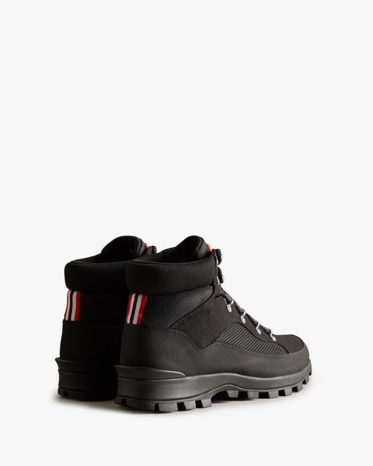 Botas De Comando Com Cordões Isoladas Explorador Para Caçadores Masculinas Pretas