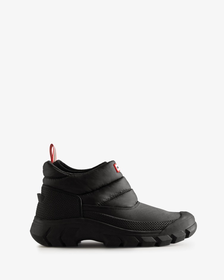 Botas De Neve De Tornozelo Intrépidas Para Homem Caçadores Pretas