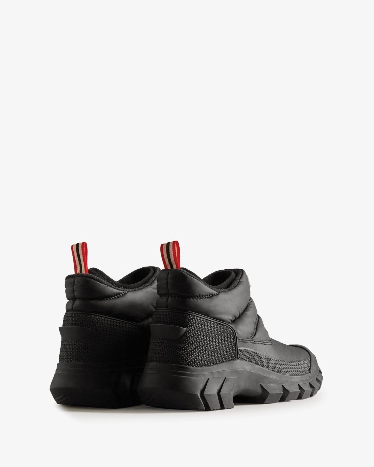 Botas De Neve De Tornozelo Intrépidas Para Homem Caçadores Pretas