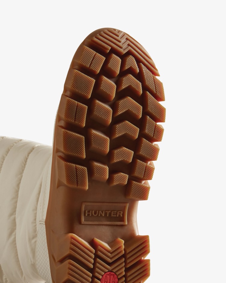 Botas De Neve Altas Com Isolamento Intrépido Para Mulheres Caçadores Goma De Salgueiro Branco