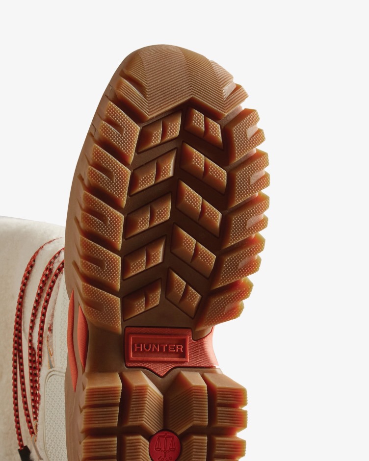 Botas De Neve Altas Com Isolamento Para Mulheres Caçadoras Veganas De Shearling Goma De Salgueiro Branco