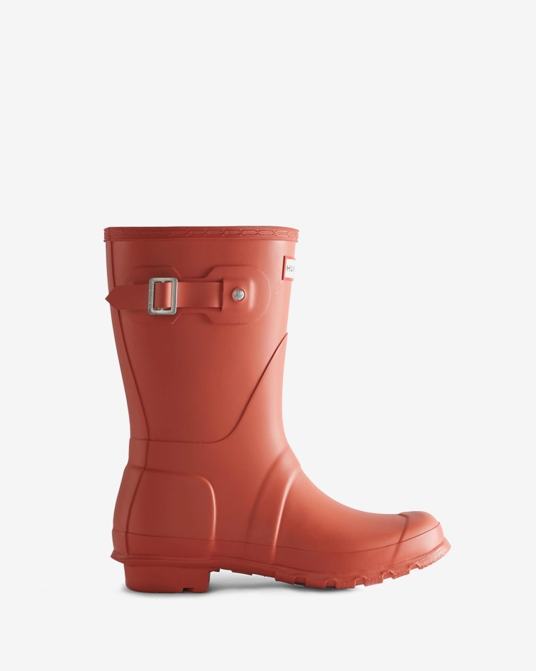 Botas De Chuva Curtas Originais Femininas Hunter Rorbu Rust